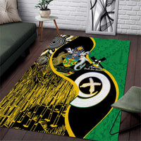 Australian South Sea Islanders National Recognition Day Area Rug Solomon Islands And Vanuatu Culture LT14 Black - Polynesian Pride