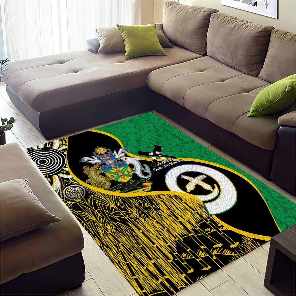 Australian South Sea Islanders National Recognition Day Area Rug Solomon Islands And Vanuatu Culture LT14 - Polynesian Pride