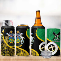 Australian South Sea Islanders National Recognition Day 4 in 1 Can Cooler Tumbler Solomon Islands And Vanuatu Culture LT14 - Polynesian Pride