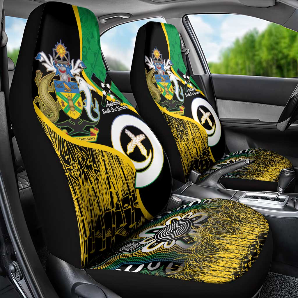 Australian South Sea Islanders National Recognition Day Car Seat Cover Solomon Islands And Vanuatu Culture LT14 - Polynesian Pride