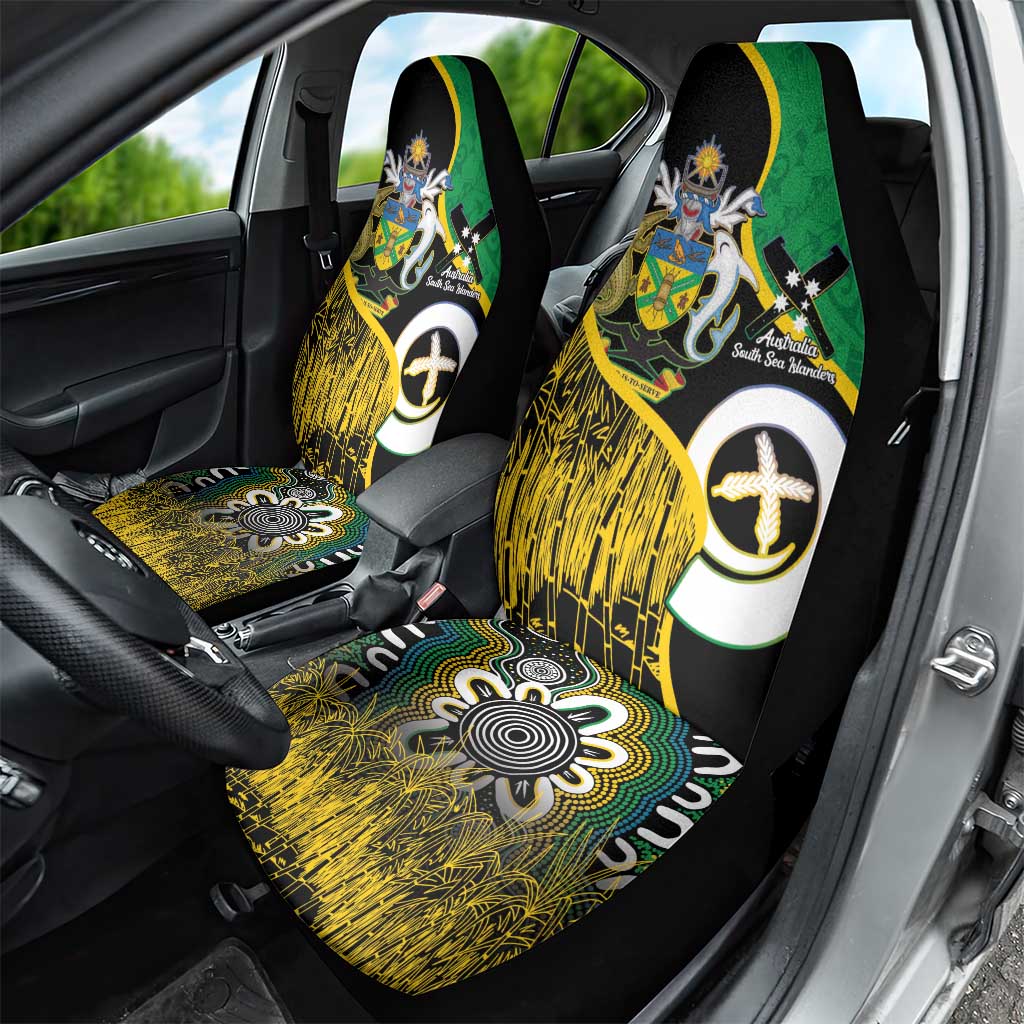 Australian South Sea Islanders National Recognition Day Car Seat Cover Solomon Islands And Vanuatu Culture LT14 - Polynesian Pride