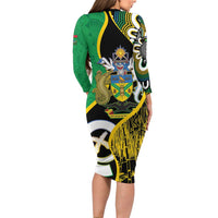Australian South Sea Islanders National Recognition Day Family Matching Long Sleeve Bodycon Dress and Hawaiian Shirt Solomon Islands And Vanuatu Culture LT14 - Polynesian Pride
