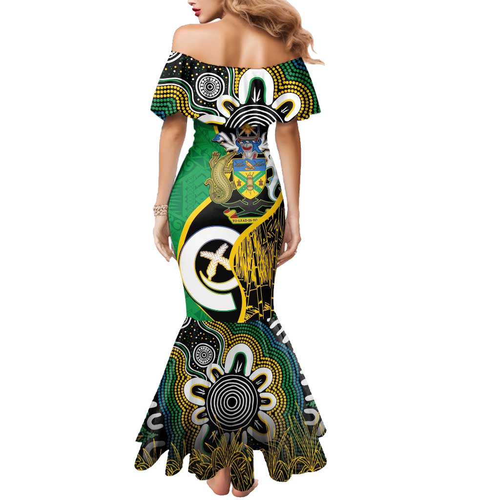 Australian South Sea Islanders National Recognition Day Family Matching Mermaid Dress and Hawaiian Shirt Solomon Islands And Vanuatu Culture LT14 - Polynesian Pride