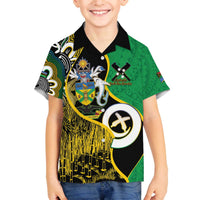 Australian South Sea Islanders National Recognition Day Family Matching Off The Shoulder Long Sleeve Dress and Hawaiian Shirt Solomon Islands And Vanuatu Culture LT14 Son's Shirt Black - Polynesian Pride
