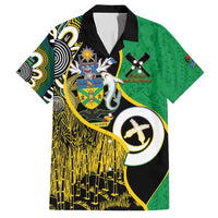 Australian South Sea Islanders National Recognition Day Family Matching Off Shoulder Short Dress and Hawaiian Shirt Solomon Islands And Vanuatu Culture LT14 Dad's Shirt - Short Sleeve Black - Polynesian Pride