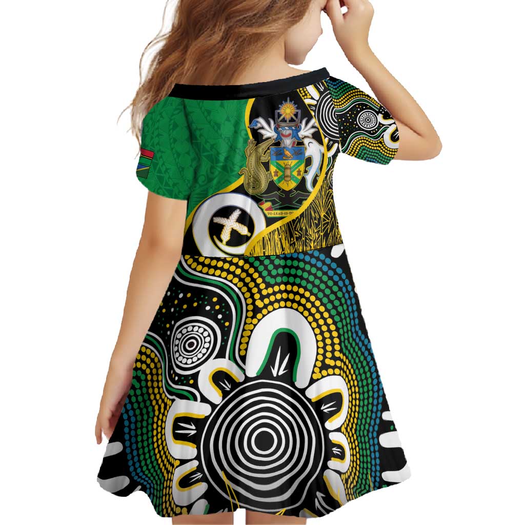 Australian South Sea Islanders National Recognition Day Family Matching Short Sleeve Bodycon Dress and Hawaiian Shirt Solomon Islands And Vanuatu Culture LT14 - Polynesian Pride