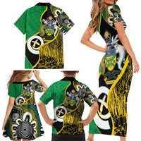 Australian South Sea Islanders National Recognition Day Family Matching Short Sleeve Bodycon Dress and Hawaiian Shirt Solomon Islands And Vanuatu Culture LT14 - Polynesian Pride