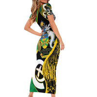 Australian South Sea Islanders National Recognition Day Family Matching Short Sleeve Bodycon Dress and Hawaiian Shirt Solomon Islands And Vanuatu Culture LT14 - Polynesian Pride
