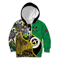 Australian South Sea Islanders National Recognition Day Kid Hoodie Solomon Islands And Vanuatu Culture LT14 Hoodie Black - Polynesian Pride