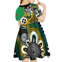 Australian South Sea Islanders National Recognition Day Kid Short Sleeve Dress Solomon Islands And Vanuatu Culture LT14 - Polynesian Pride