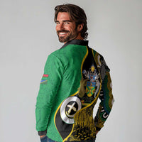 Australian South Sea Islanders National Recognition Day Long Sleeve Polo Shirt Solomon Islands And Vanuatu Culture LT14 - Polynesian Pride