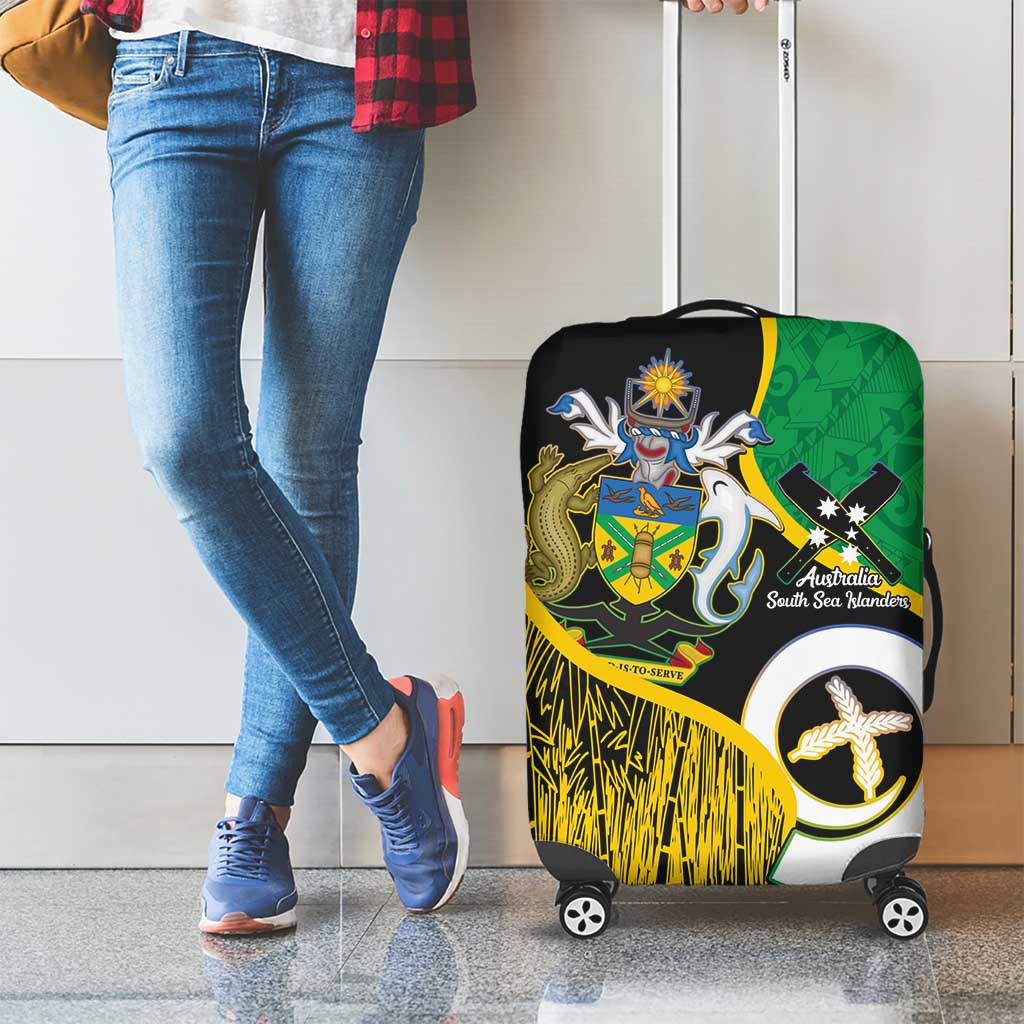 Australian South Sea Islanders National Recognition Day Luggage Cover Solomon Islands And Vanuatu Culture LT14 - Polynesian Pride