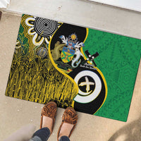 Australian South Sea Islanders National Recognition Day Rubber Doormat Solomon Islands And Vanuatu Culture LT14 - Polynesian Pride
