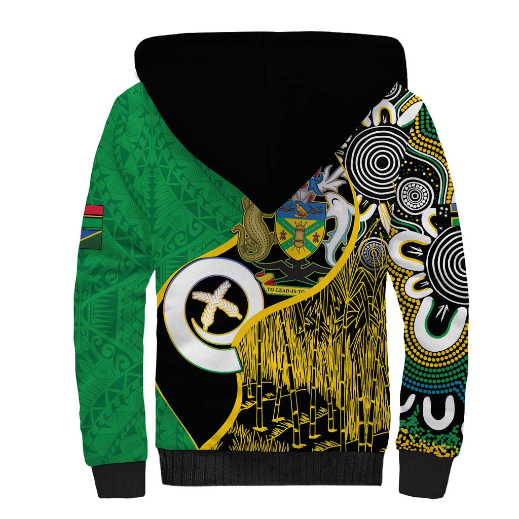 Australian South Sea Islanders National Recognition Day Sherpa Hoodie Solomon Islands And Vanuatu Culture LT14 - Polynesian Pride