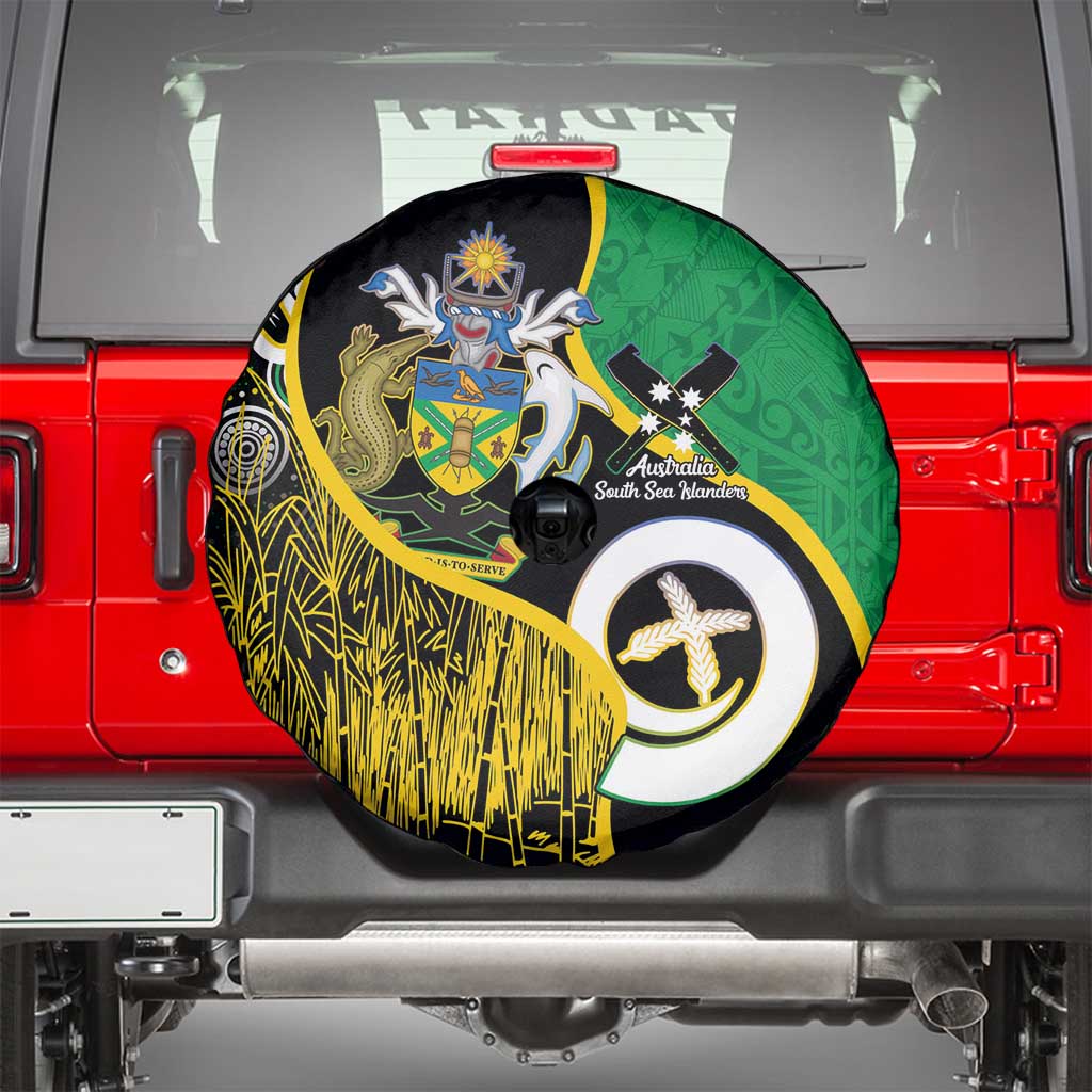 Australian South Sea Islanders National Recognition Day Spare Tire Cover Solomon Islands And Vanuatu Culture LT14 - Polynesian Pride
