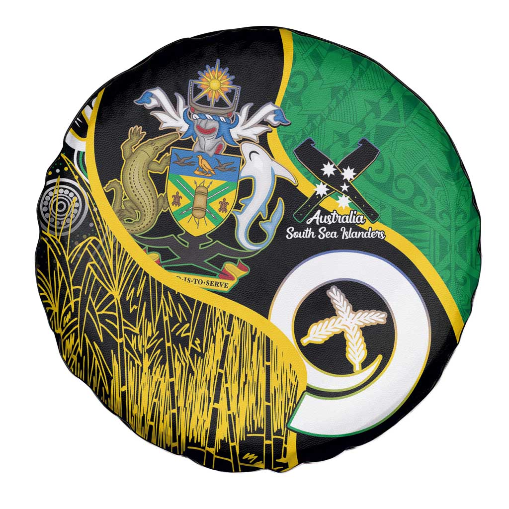 Australian South Sea Islanders National Recognition Day Spare Tire Cover Solomon Islands And Vanuatu Culture LT14 - Polynesian Pride