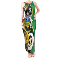 Australian South Sea Islanders National Recognition Day Tank Maxi Dress Solomon Islands And Vanuatu Culture LT14 Women Black - Polynesian Pride