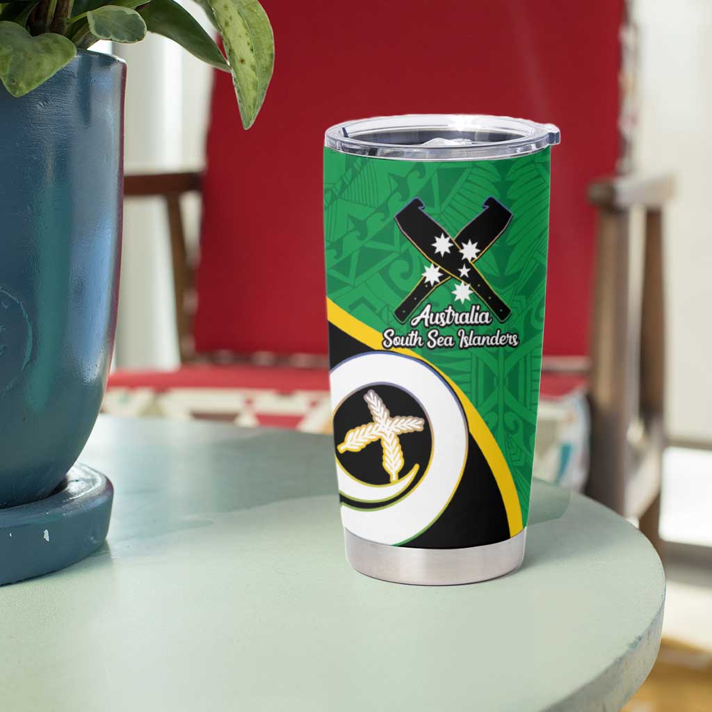 Australian South Sea Islanders National Recognition Day Tumbler Cup Solomon Islands And Vanuatu Culture LT14 - Polynesian Pride