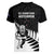 New Zealand Silver Fern Rugby Women V Neck T Shirt All Black Go Champions Maori Pattern LT14