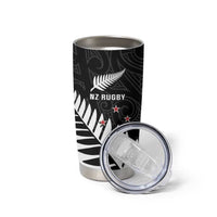 New Zealand Silver Fern Rugby Tumbler Cup All Black Go Champions Maori Pattern LT14 - Polynesian Pride