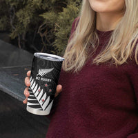 New Zealand Silver Fern Rugby Tumbler Cup All Black Go Champions Maori Pattern LT14 - Polynesian Pride
