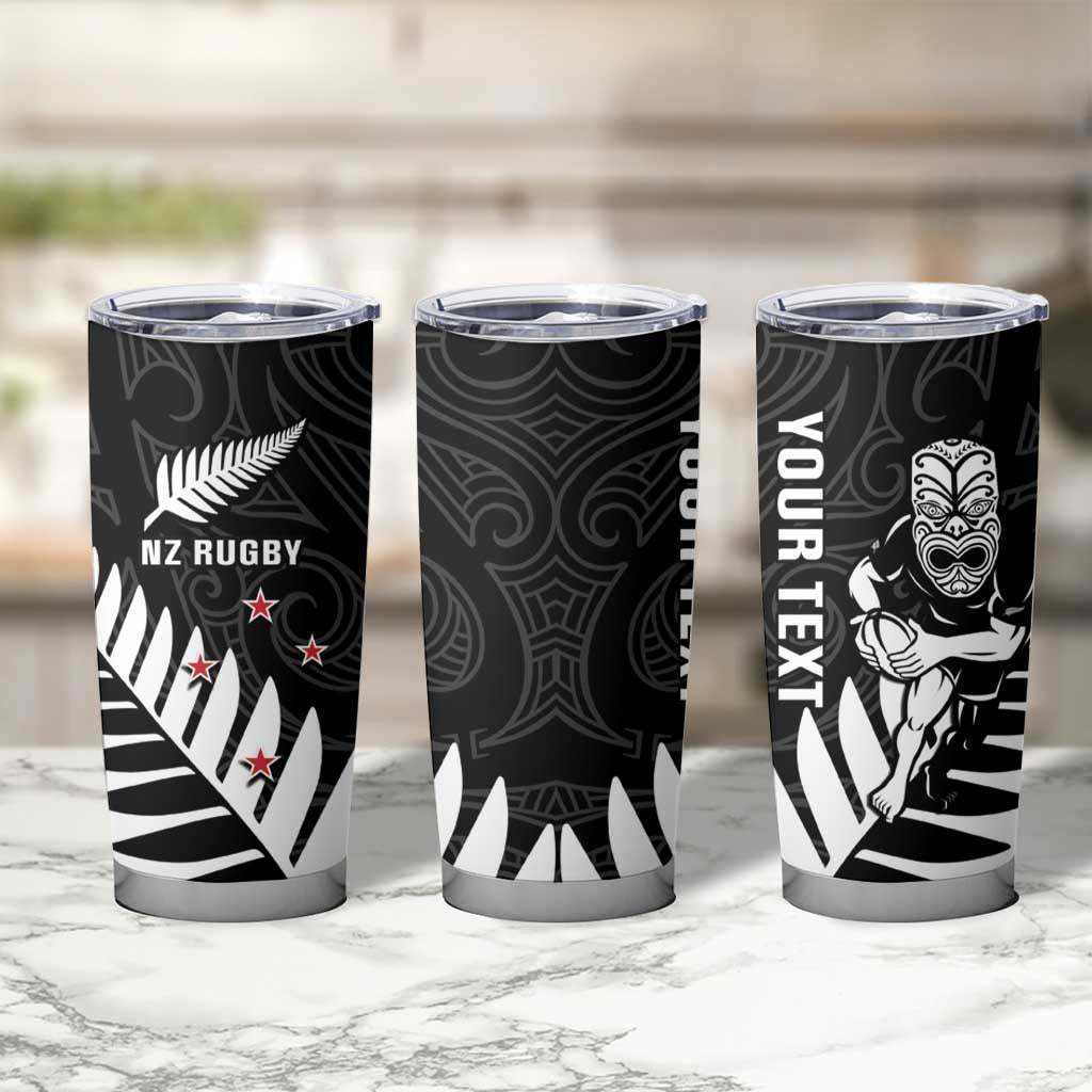 New Zealand Silver Fern Rugby Tumbler Cup All Black Go Champions Maori Pattern LT14 - Polynesian Pride