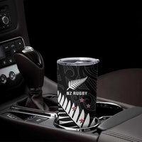 New Zealand Silver Fern Rugby Tumbler Cup All Black Go Champions Maori Pattern LT14 - Polynesian Pride