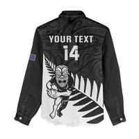 Personalised New Zealand Silver Fern Rugby Women Casual Shirt All Black Go Champions Maori Pattern LT14