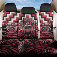 Aotearoa Ngai Te Rangi Back Car Seat Cover Maori Iwi Poutama Puhoro Tattoo LT14 One Size Red - Polynesian Pride
