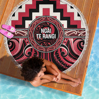 Aotearoa Ngai Te Rangi Beach Blanket Maori Iwi Poutama Puhoro Tattoo LT14 - Polynesian Pride