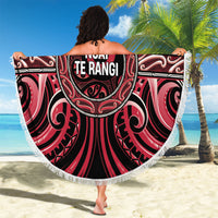 Aotearoa Ngai Te Rangi Beach Blanket Maori Iwi Poutama Puhoro Tattoo LT14 - Polynesian Pride
