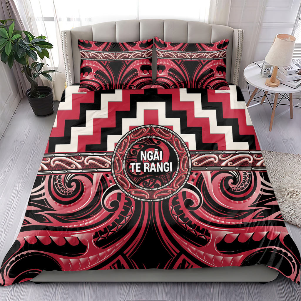 Aotearoa Ngai Te Rangi Bedding Set Maori Iwi Poutama Puhoro Tattoo LT14 - Polynesian Pride