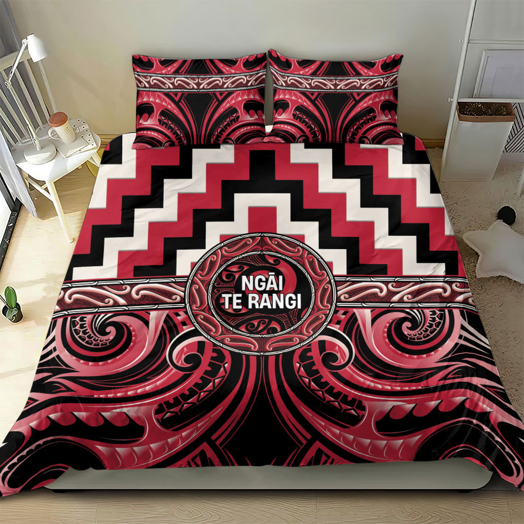 Aotearoa Ngai Te Rangi Bedding Set Maori Iwi Poutama Puhoro Tattoo LT14 - Polynesian Pride