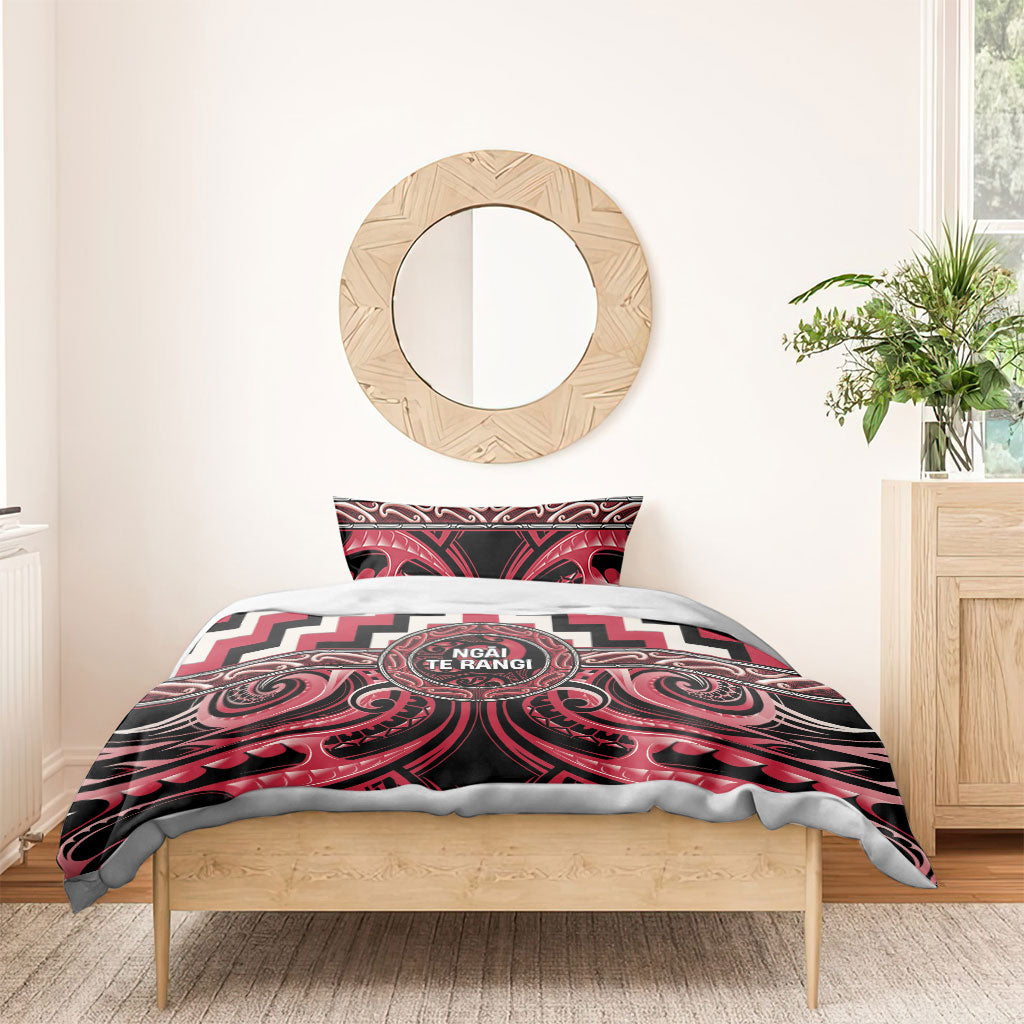 Aotearoa Ngai Te Rangi Bedding Set Maori Iwi Poutama Puhoro Tattoo LT14 - Polynesian Pride