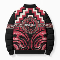 Aotearoa Ngai Te Rangi Personalised Bomber Puffer Jacket Maori Iwi Poutama Puhoro Tattoo LT14 - Polynesian Pride