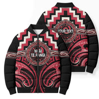 Aotearoa Ngai Te Rangi Personalised Bomber Puffer Jacket Maori Iwi Poutama Puhoro Tattoo LT14 - Polynesian Pride