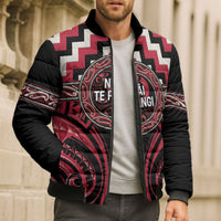 Aotearoa Ngai Te Rangi Personalised Bomber Puffer Jacket Maori Iwi Poutama Puhoro Tattoo LT14 - Polynesian Pride