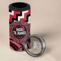 Aotearoa Ngai Te Rangi Personalised 4 in 1 Can Cooler Tumbler Maori Iwi Poutama Puhoro Tattoo LT14 - Polynesian Pride