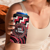 Aotearoa Ngai Te Rangi Personalised 4 in 1 Can Cooler Tumbler Maori Iwi Poutama Puhoro Tattoo LT14 - Polynesian Pride