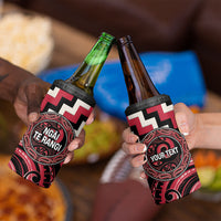 Aotearoa Ngai Te Rangi Personalised 4 in 1 Can Cooler Tumbler Maori Iwi Poutama Puhoro Tattoo LT14 - Polynesian Pride