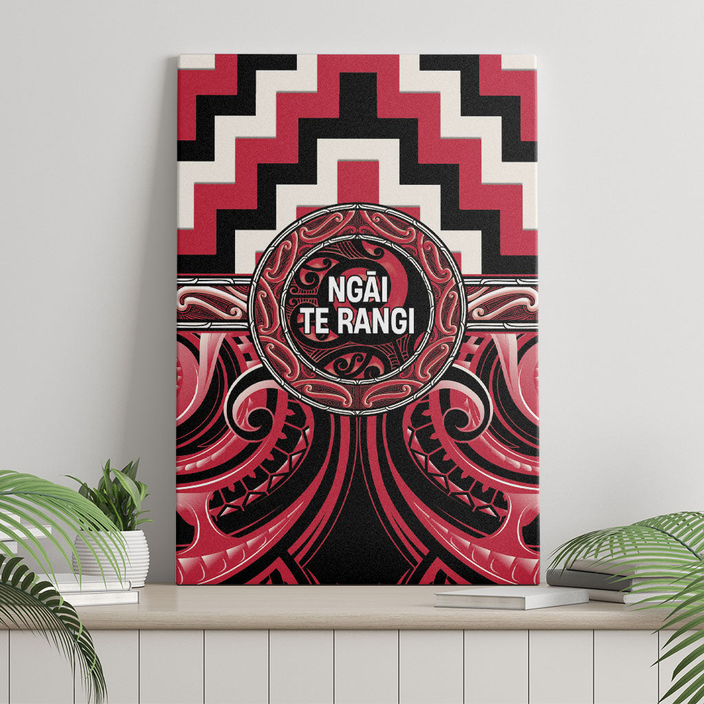 Aotearoa Ngai Te Rangi Canvas Wall Art Maori Iwi Poutama Puhoro Tattoo LT14 - Polynesian Pride