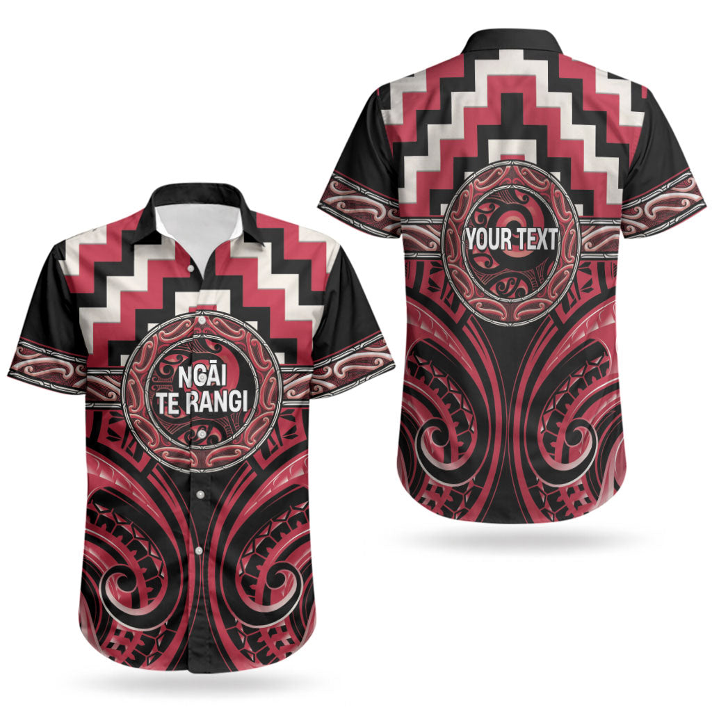 Aotearoa Ngai Te Rangi Personalised Couples Matching Puletasi and Hawaiian Shirt Maori Iwi Poutama Puhoro Tattoo LT14 - Polynesian Pride