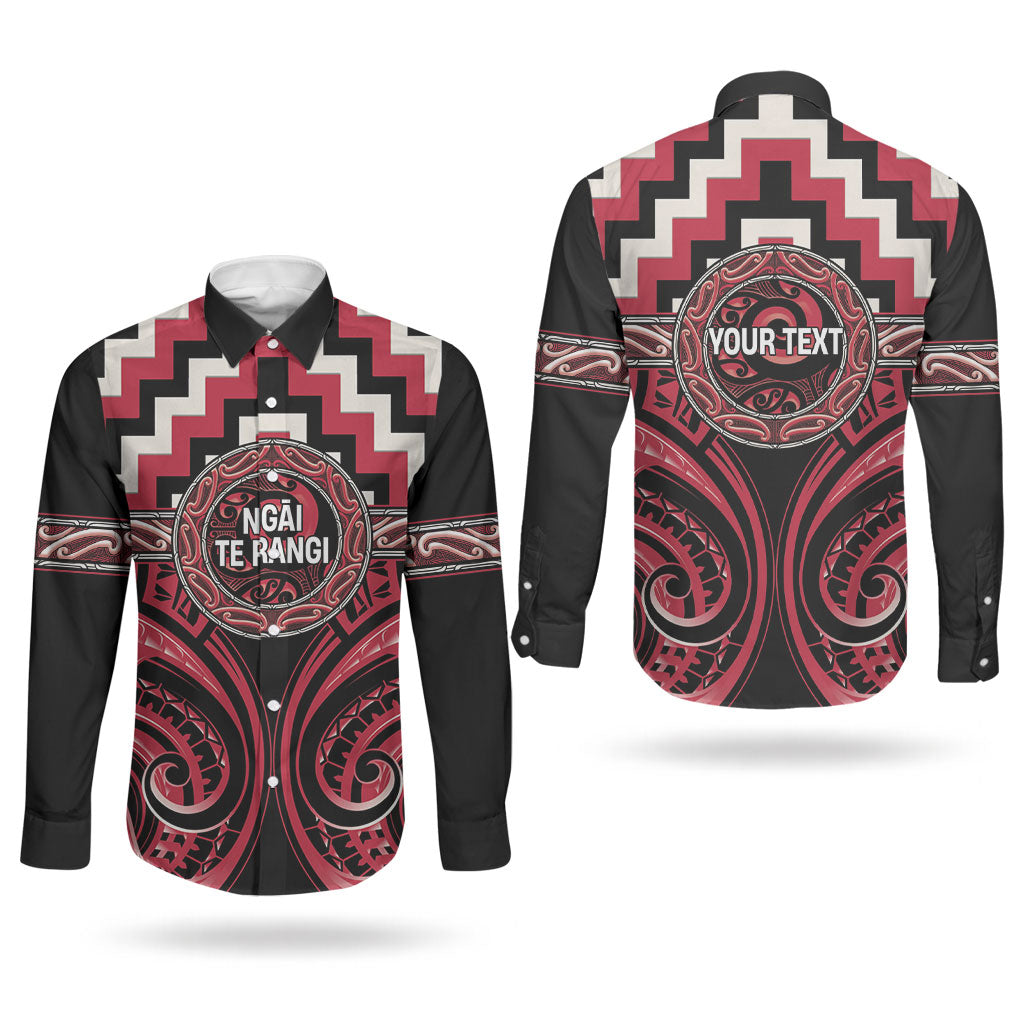 Aotearoa Ngai Te Rangi Personalised Couples Matching Tank Maxi Dress and Long Sleeve Button Shirt Maori Iwi Poutama Puhoro Tattoo LT14 - Polynesian Pride