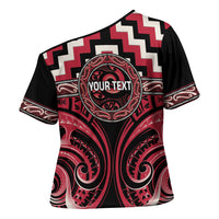 Aotearoa Ngai Te Rangi Personalised Cross Shoulder Shirt Maori Iwi Poutama Puhoro Tattoo LT14 - Polynesian Pride