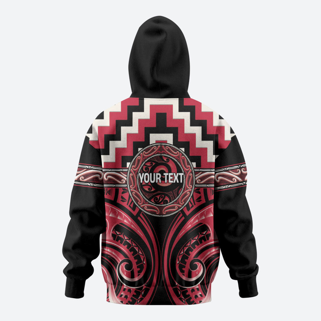 Aotearoa Ngai Te Rangi Personalised Hoodie Maori Iwi Poutama Puhoro Tattoo LT14 - Polynesian Pride