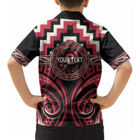 Aotearoa Ngai Te Rangi Personalised Kid Hawaiian Shirt Maori Iwi Poutama Puhoro Tattoo LT14 - Polynesian Pride