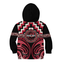 Aotearoa Ngai Te Rangi Personalised Kid Hoodie Maori Iwi Poutama Puhoro Tattoo LT14 - Polynesian Pride