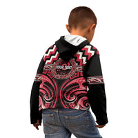 Aotearoa Ngai Te Rangi Personalised Kid Hoodie Maori Iwi Poutama Puhoro Tattoo LT14 - Polynesian Pride