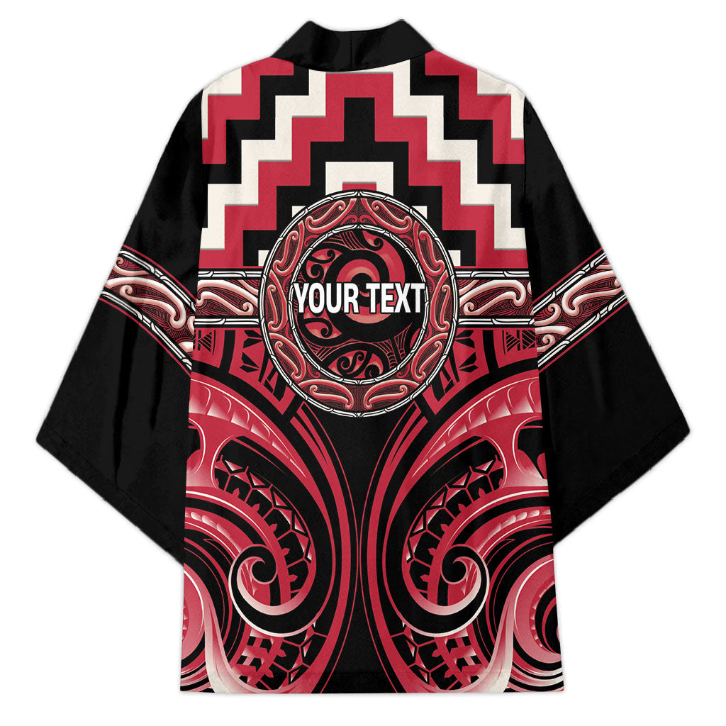 Aotearoa Ngai Te Rangi Personalised Kimono Maori Iwi Poutama Puhoro Tattoo LT14 - Polynesian Pride