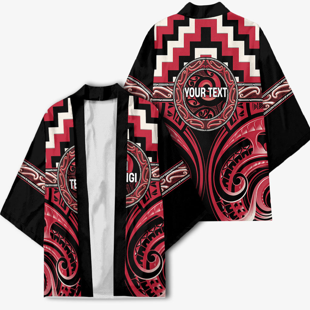 Aotearoa Ngai Te Rangi Personalised Kimono Maori Iwi Poutama Puhoro Tattoo LT14 - Polynesian Pride